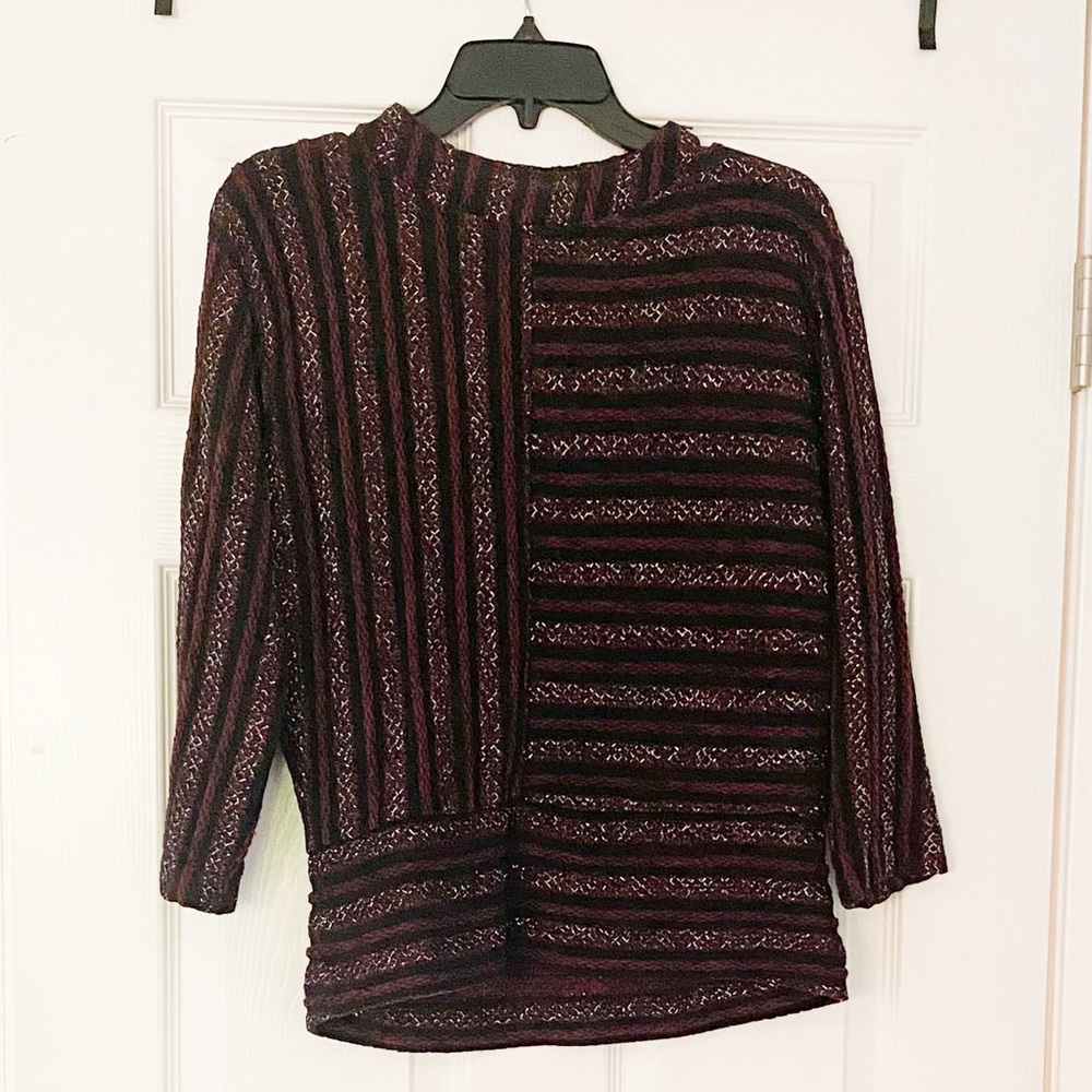 Anthropologie Akemi + Kin Celeste Metallic Blouse Small